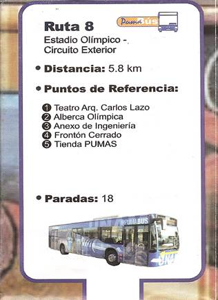 Ruta 2024 8 pumabus